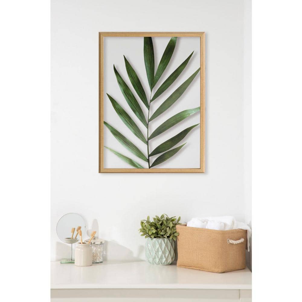 Blake Botanical Natural Framed Glass Wall Art, 18x24