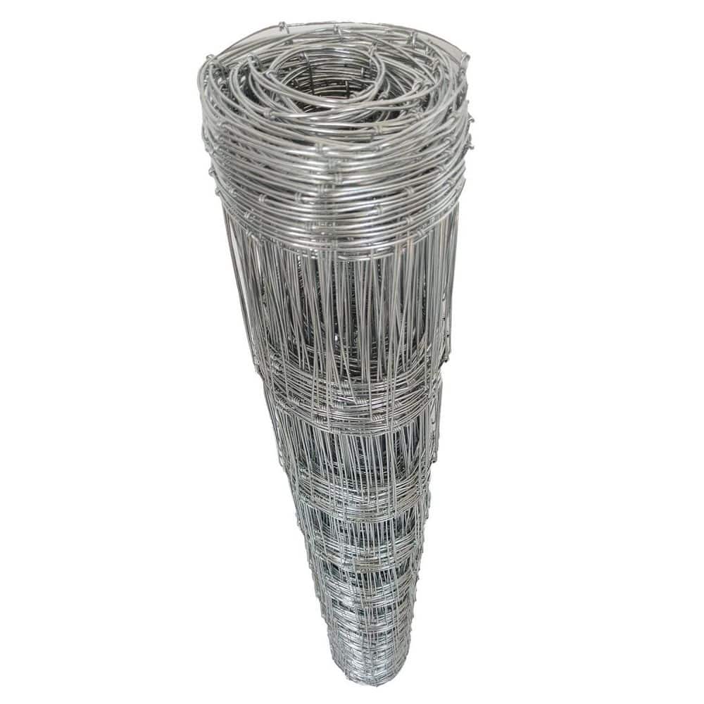4 ft. x 164 ft. 14-Gauge Silver Heavy Zinc Coated Welded Wire Farm Fence fo