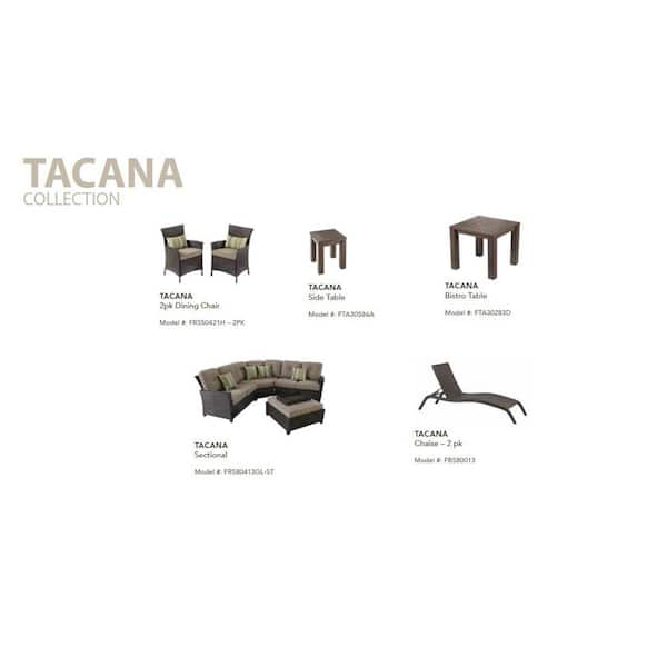 hampton bay tacana wicker outdoor chaise lounge