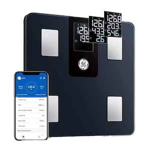 Digital Bathroom Scale with Bluetooth in Black