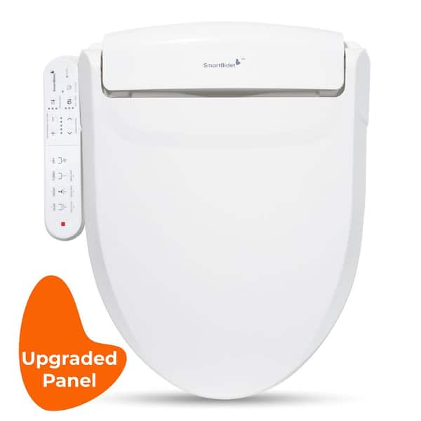 Electric Bidet Seat for Elongated Toilets in White