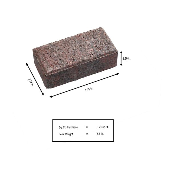Anchor 8 in. x 4 in. x 2.25 in. Autumn Blend Concrete Holland Paver (486- Piece Pallet)