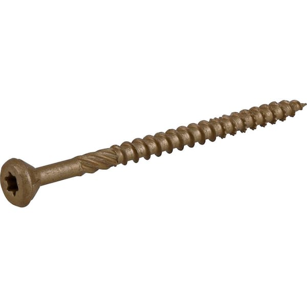 #9 Bronze Exterior Coated Wood Screw Torx/Star Drive Head - Multipurpose Exterior Coated Torx/Star Drive Wood Screws #9 - 2-3/4 - 1 Pound ~83 Screws