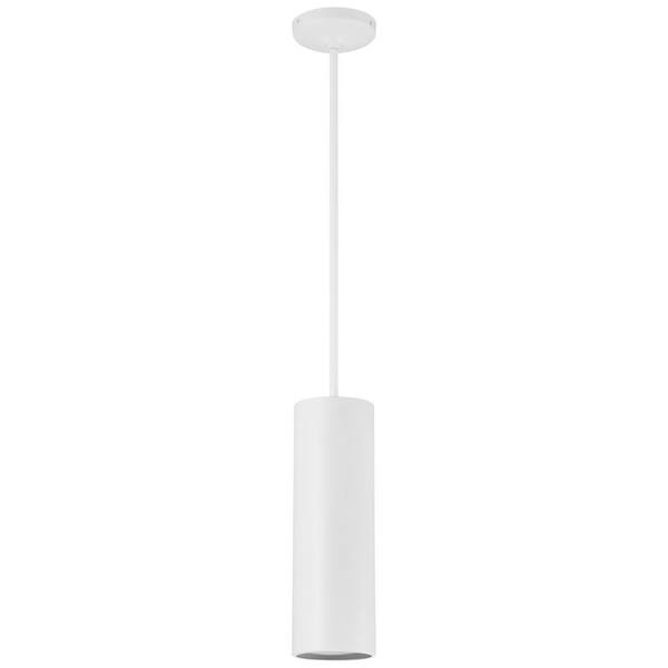 Access Lighting - Pilson 1-Light Matte White Metal Pendant with Metal Shade