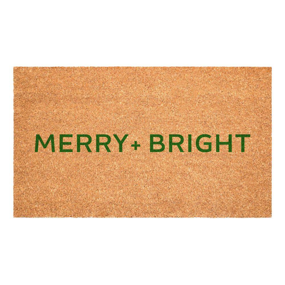 Green Ultra Modern Merry & Bright 17 in. X 29 inIndoor Outdoor Door Mat price history on PriceWatchPro