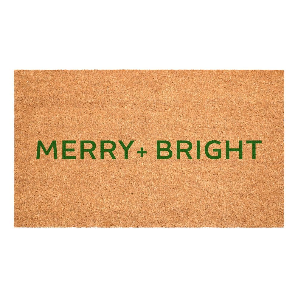 Green Ultra Modern Merry & Bright 24 in. X 36 inIndoor Outdoor Door Mat price history on PriceWatchPro
