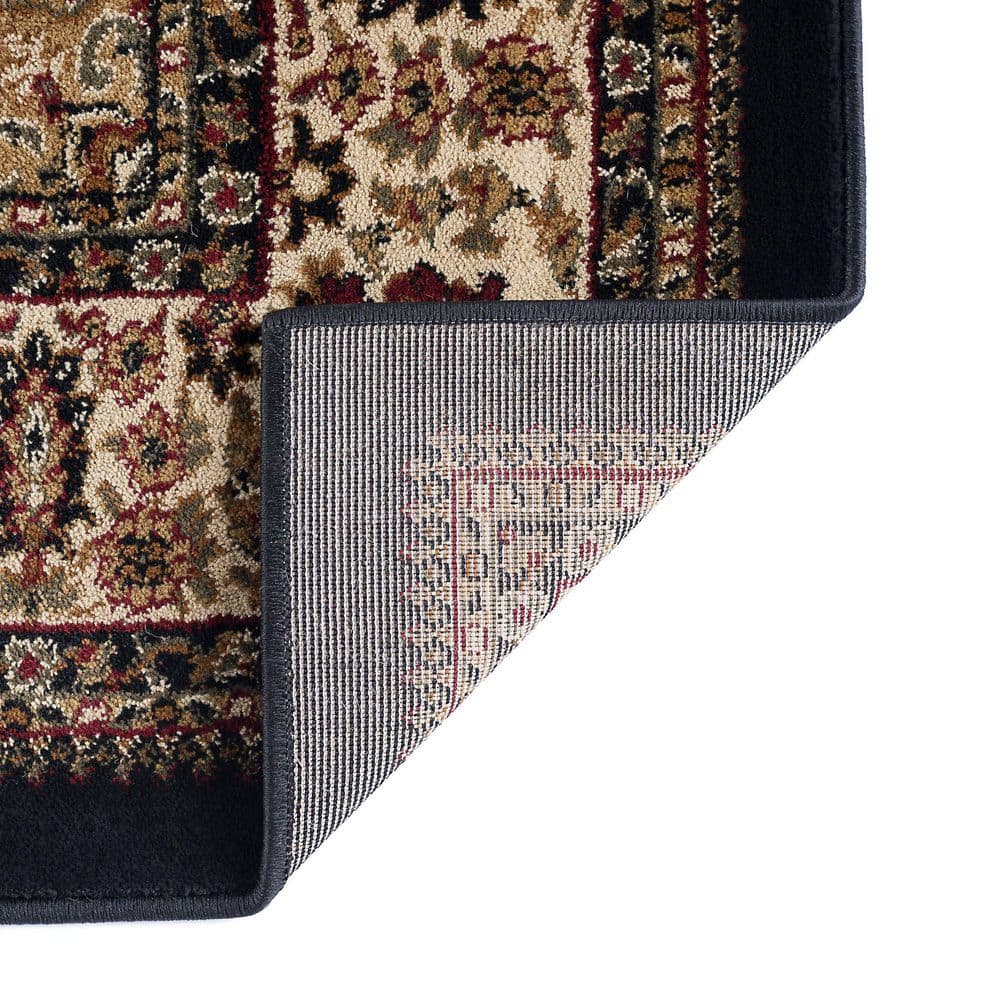 Sensation Black 9 ft. x 12 ft. Traditional Area Rug - thumbnail 5