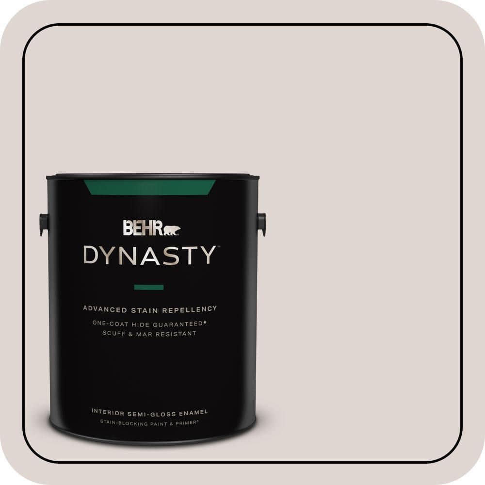 1 gal. #MQ3-02 Kyoto Pearl One-Coat Hide Semi-Gloss Enamel Interior Stain-Blocking Paint & Primer price history on PriceWatchPro