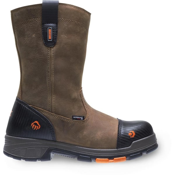Wolverine Men's Blade LX Waterproof Wellington Work Boots - Composite Toe - Brown Size 9.5(M)
