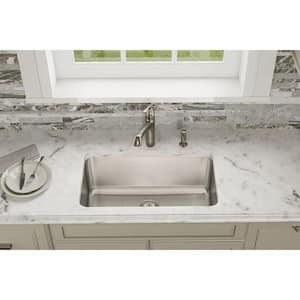 Lustertone 31in. Undermount 1 Bowl 18 Gauge  Stainless Steel Sink Only and No Accessories