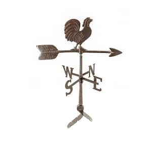 24 in. Aluminum Rooster Weathervane - Oil Rubbed
