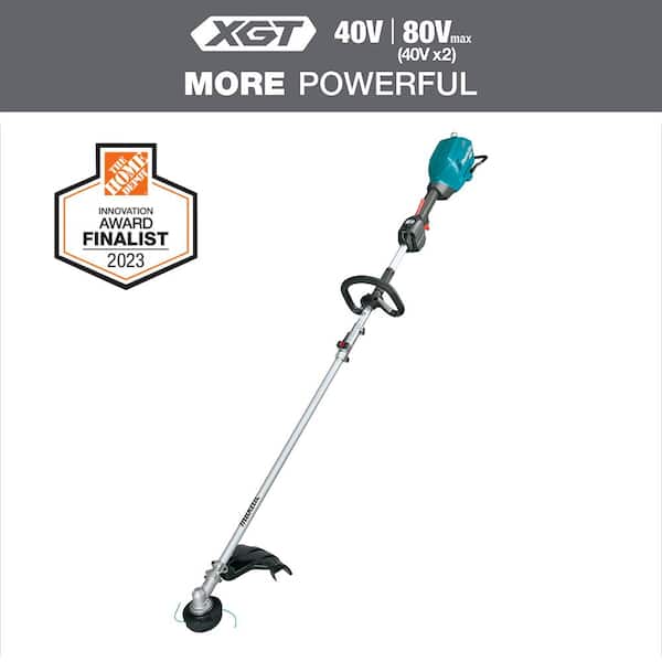 Makita XGT 40V max Brushless Cordless Couple Shaft Power Head with 17 in. String Trimmer Attachment (Tool Only)