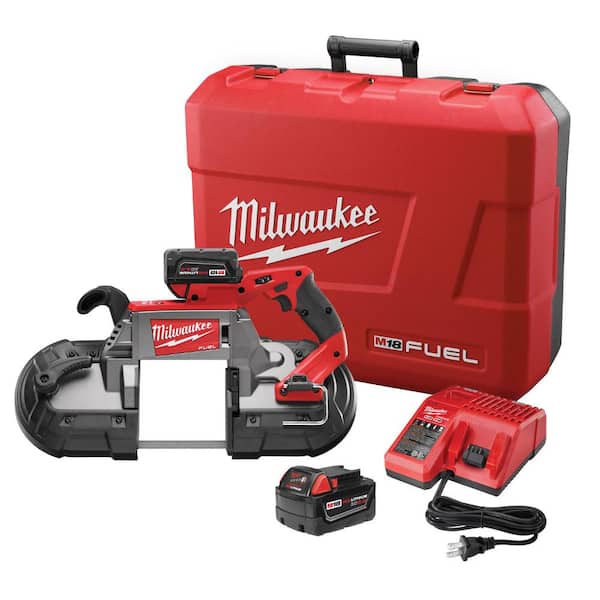 Milwaukee M18 FUEL 18-Volt Lithium-Ion Brushless Cordless Deep Cut Band Saw with Two 5.0Ah Batteries, Charger, Hard Case