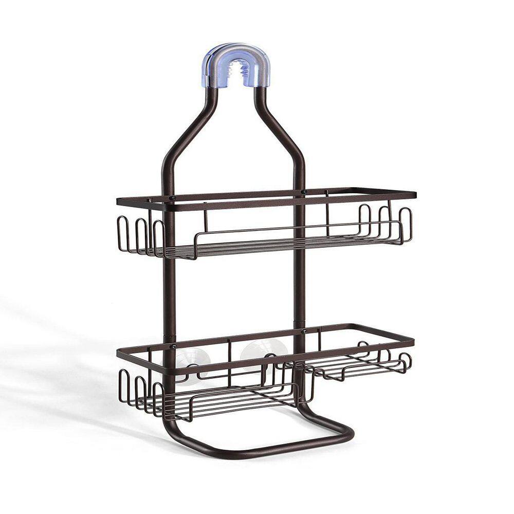 Oil-Rubbed Bronze Steel Hanging Shower Caddy Organizer