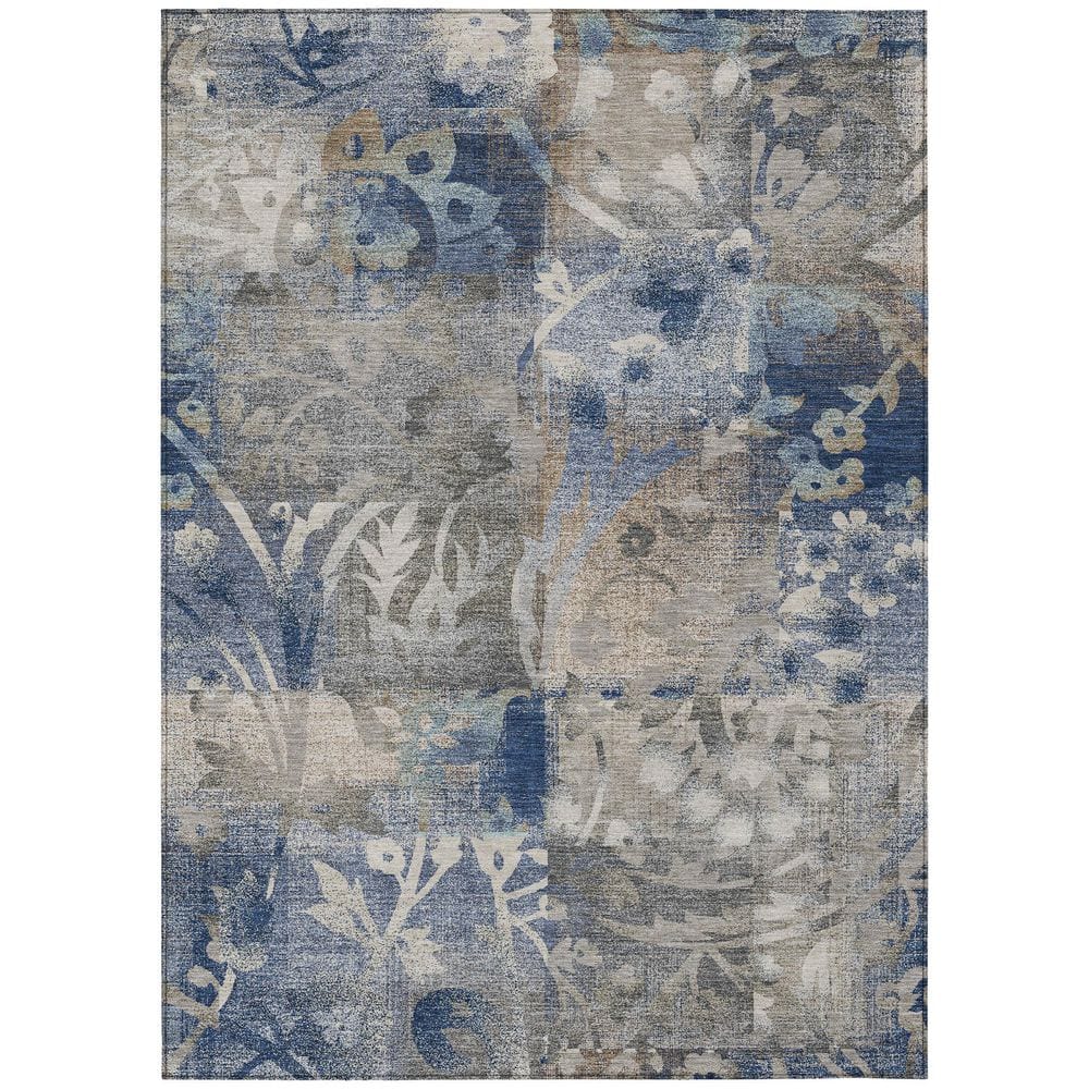 Chantille Machine Washable Indoor/Outdoor Abstract ACN2915 Navy 9 ft. x 12 ft. Area Rug price history on PriceWatchPro