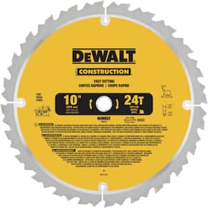 Construction 10 in. 24-Teeth Thin Kerf Table Saw Blade (2-Pack)