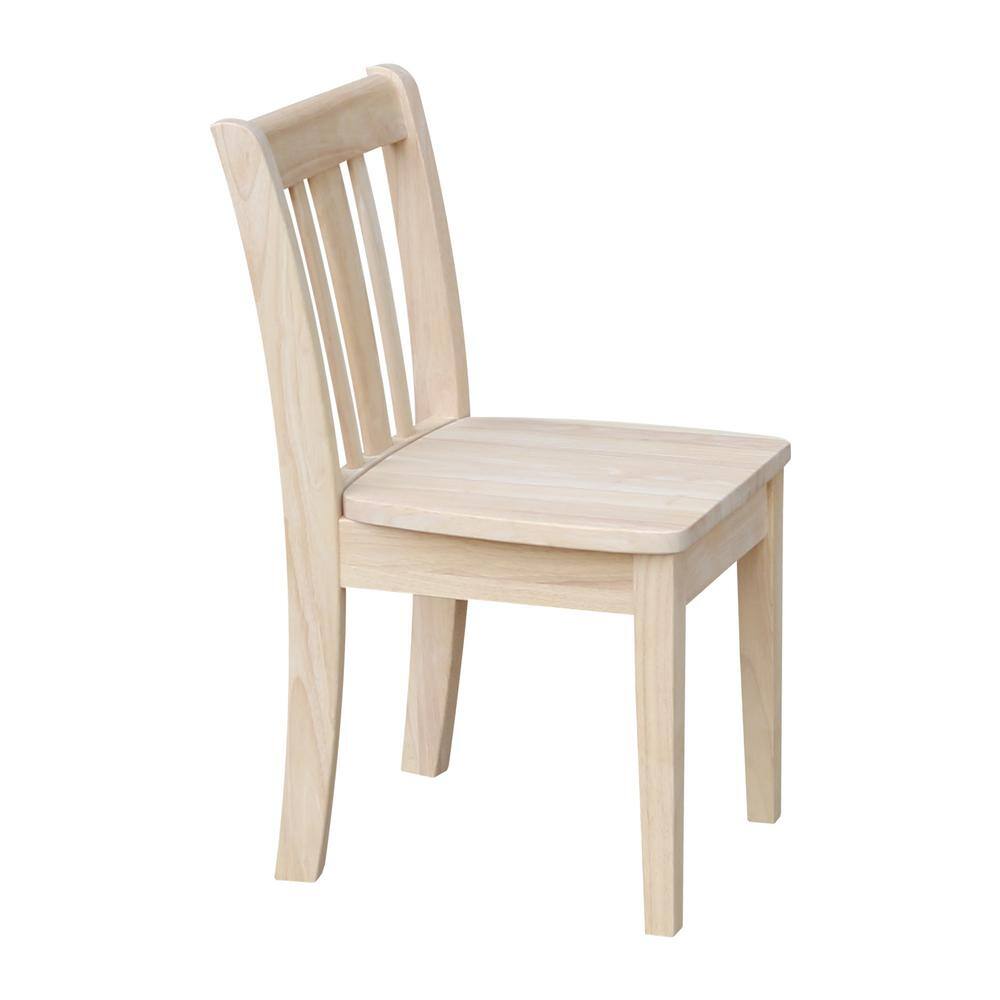 Eco-Friendly Parawood San Remo Juvenile Chairs, Unfinished - Set of 2