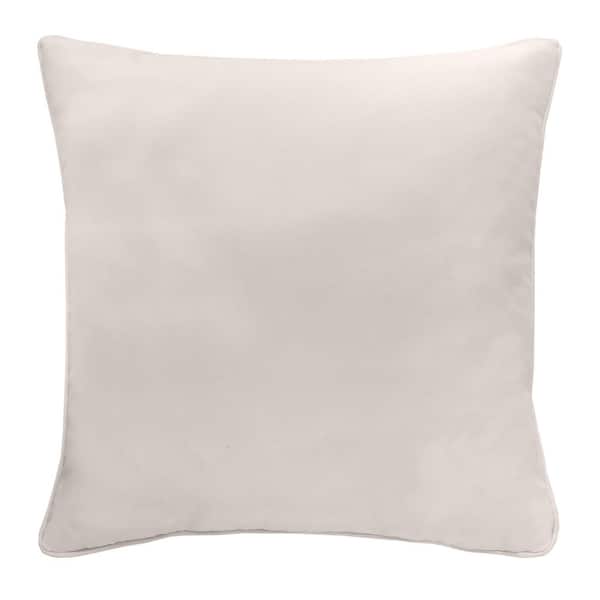 OUTDOOR DECOR BY COMMONWEALTH Outdoor Solid White Throw Pillow 18 x 18-Includes 1-Throw Pillow