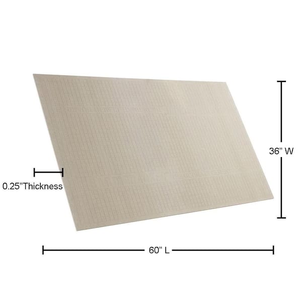 James Hardie - HardieBacker 1/4 in. x 3 ft. x 5 ft. Cement Backerboard