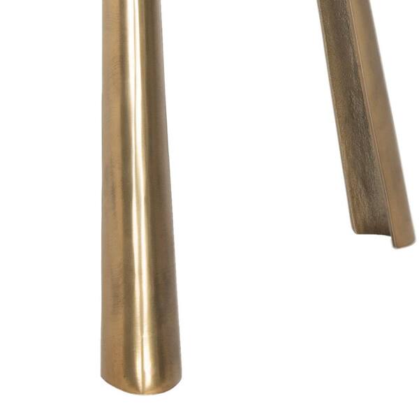 SAFAVIEH Portia 20.5 in. Dark Gold Side Table FOX3247A - The Home