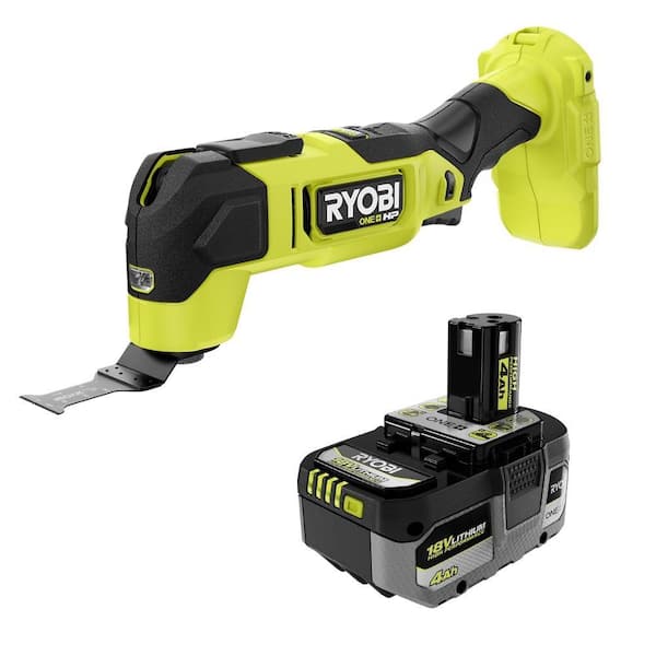 ONE+ HP 18V Brushless Cordless Oscillating Multi-Tool with 4.0 Ah HIGH PERFORMANCE Battery