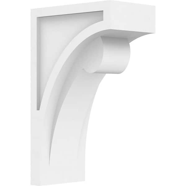 Ekena Millwork 5 in. x 13-3/8 in. x 8 in. Standard Viola Unfinished Architectural Grade PVC Corbel