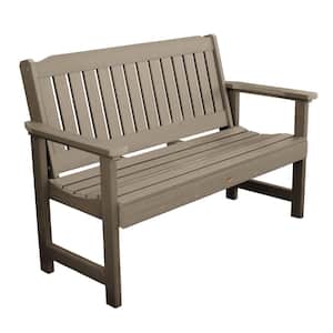 Lehigh 5 ft. 2-Person Woodland Brown Recycled Plastic Outdoor Garden Bench
