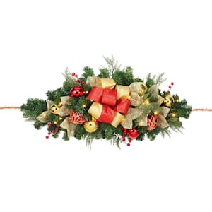 36 in. Pre-lit Madison Mailbox Artificial Christmas Swag