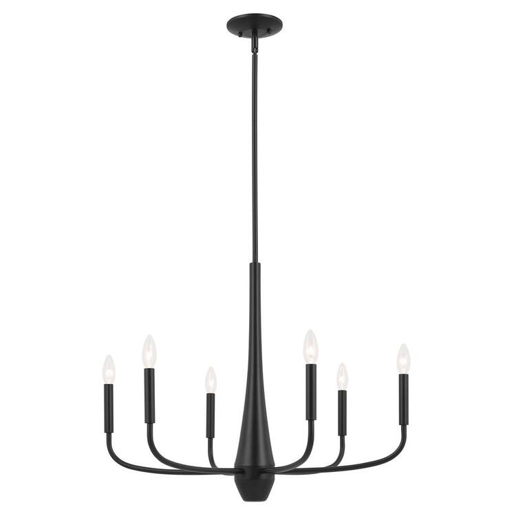 Kichler Lighting Deela 6 - Light Chandelier in  Black