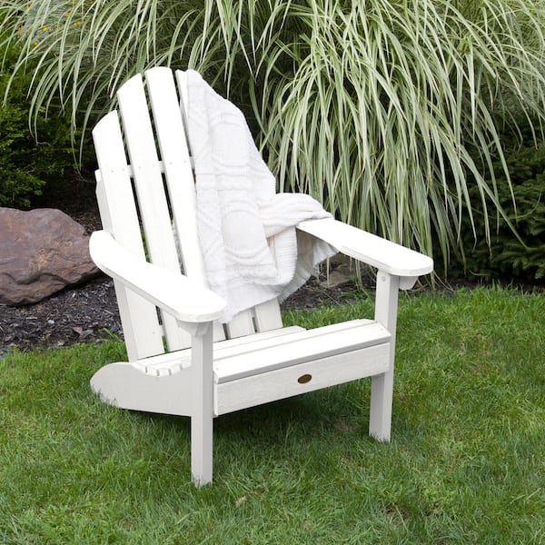 Highwood Classic Wesport White Recycled Plastic Adirondack Chair