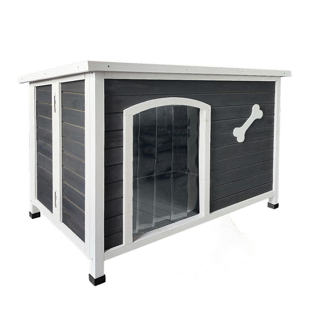 Foobrues 40.8 in. Dog House in Gray OR-23174008 - The Home Depot