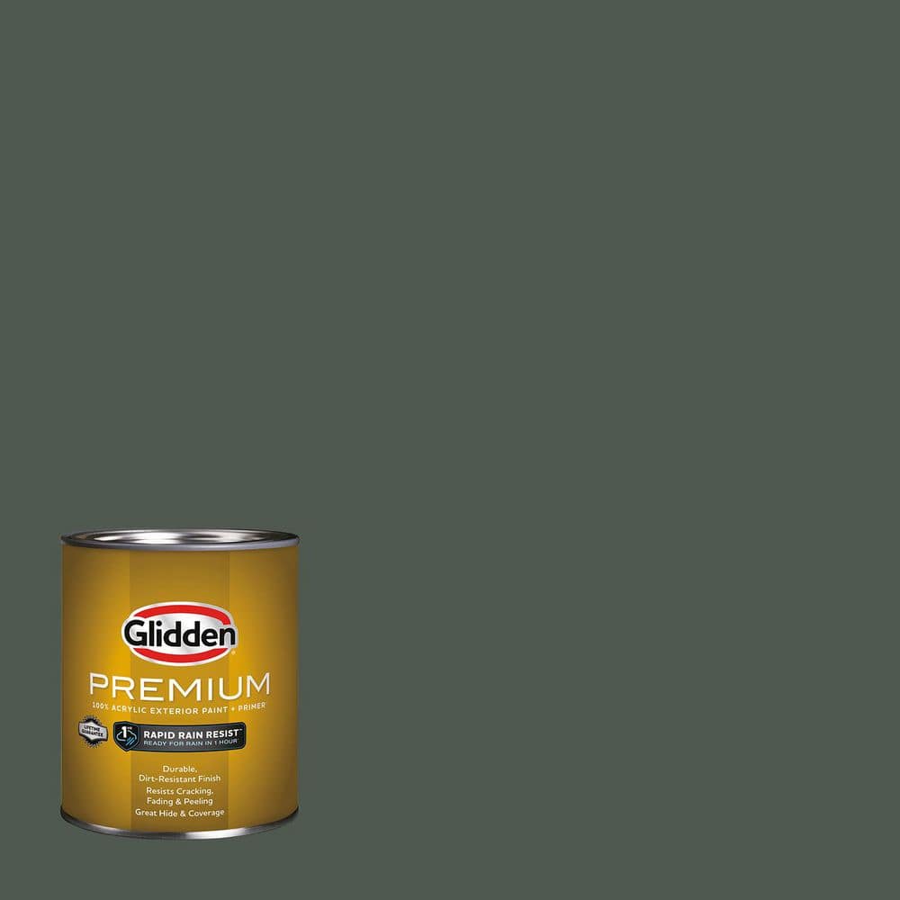 Glidden Premium 1 qt. PPG1129-7 Evergreen Boughs Satin Exterior