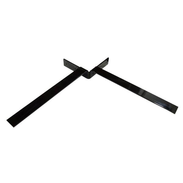 Federal Brace Independence 8 in. x 8 in. Black Steel Countertop Corner Bracket