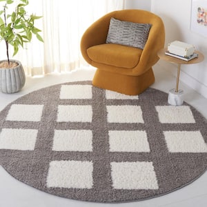 Norway Gray/Ivory 7 ft. x 7 ft. Square Round Area Rug