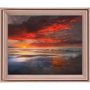 "Before The Moon" By Mike Calascibetta Framed Print Nature Wall Art 28 in. x 34 in.