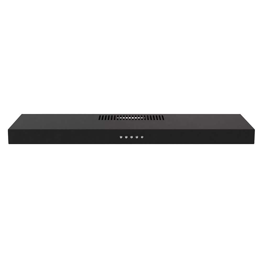 Streamline 30" Black Stainless Steel Under Cabinet Range Hood with LED Light