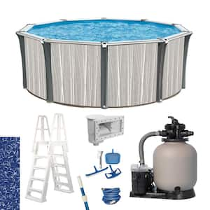 Atwood 24 ft. Round x 52 in. D Hard Side Pool Package