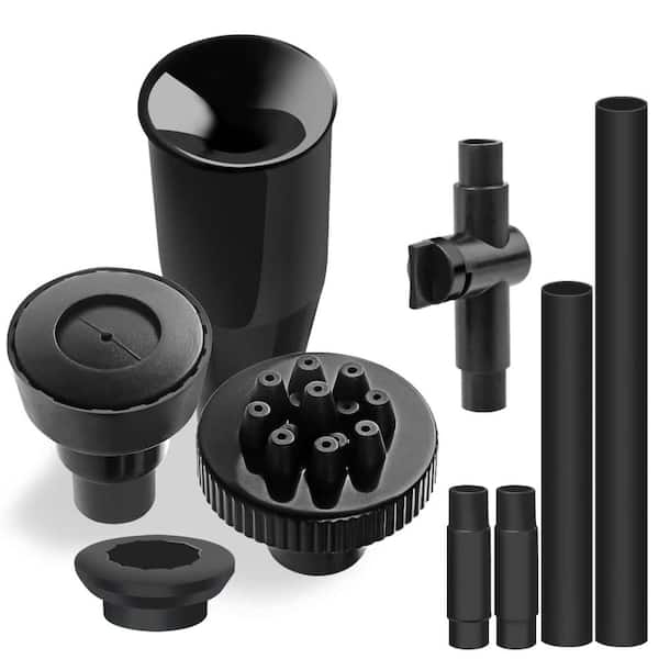 1/2 Inch Plastic Fountain Nozzle 5 Different Spray Shapes 5 Pieces Set