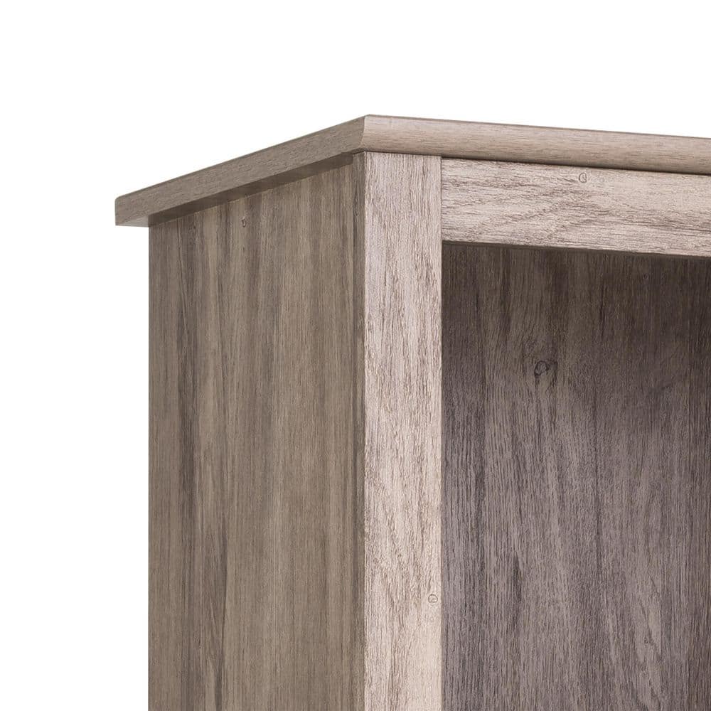 Drifted Gray Composite Transitional Tall 6-Shelf Bookcase