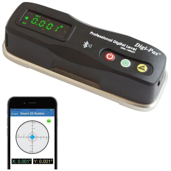 6 in. 2-Axis Smart Master Precision Level Bluetooth 0.0002/feet (0.02 mm/m)