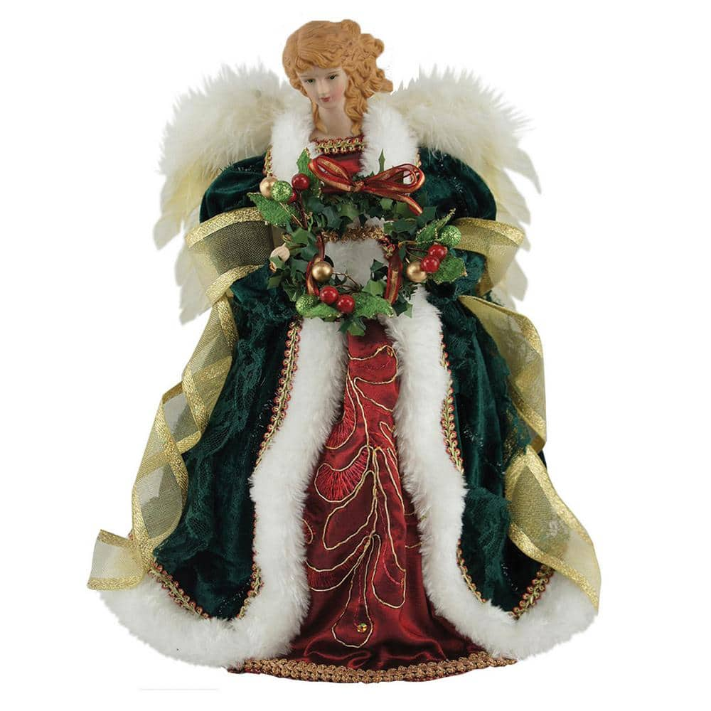 Santa's Workshop 12 in. Christmas Angel Tree Topper