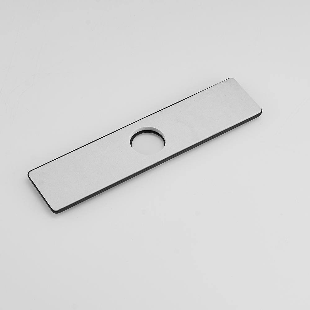 Matte Black Stainless Steel Kitchen Sink Faucet Hole Cover Plate