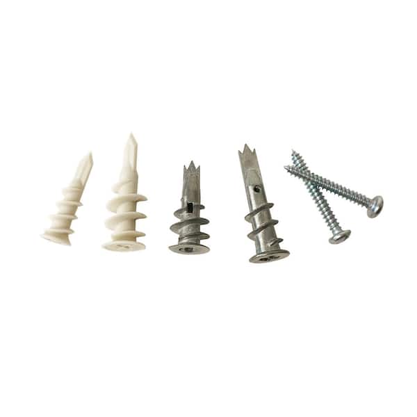 Self Drilling Drywall Anchors and Screws Kit Carbon Steel Hollow
