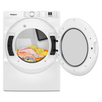 7.4 Cu. Ft. vented Front Load Electric Dryer in White with Quick Dry