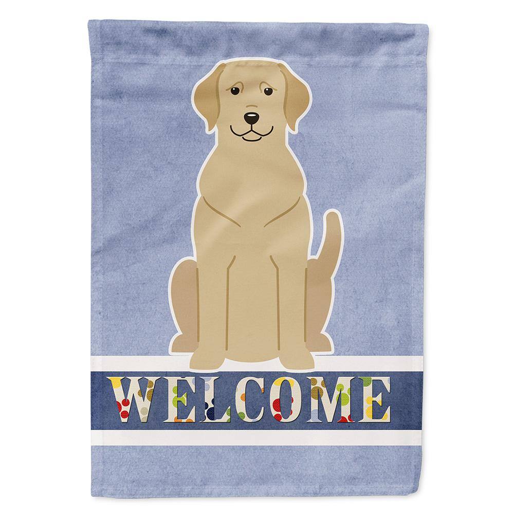 11 in. x 15-1/2 in. Polyester Yellow Labrador Welcome 2-Sided 2-Ply Garden Flag price history on PriceWatchPro