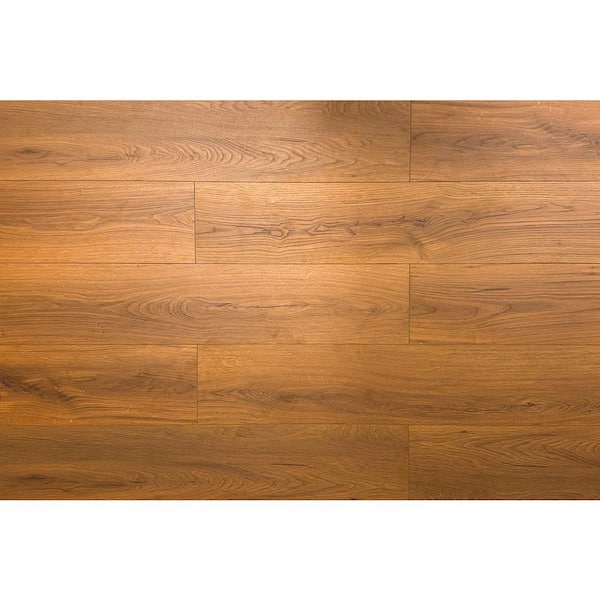 Montserrat Rhodes Luxe Mahogany 12mm T x 9.37 in. W HDF Waterproof AC5 Click Lock Laminate Wood Flooring (23.29 sq.ft./case)
