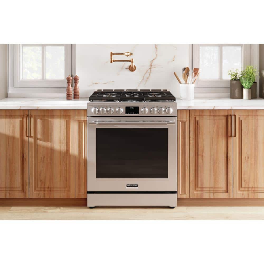 Frigidaire 30" Stainless Steel Convection Gas Range with Griddle