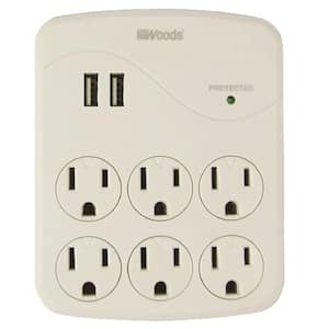 6-Outlet Surge Tap with Phone Cradle