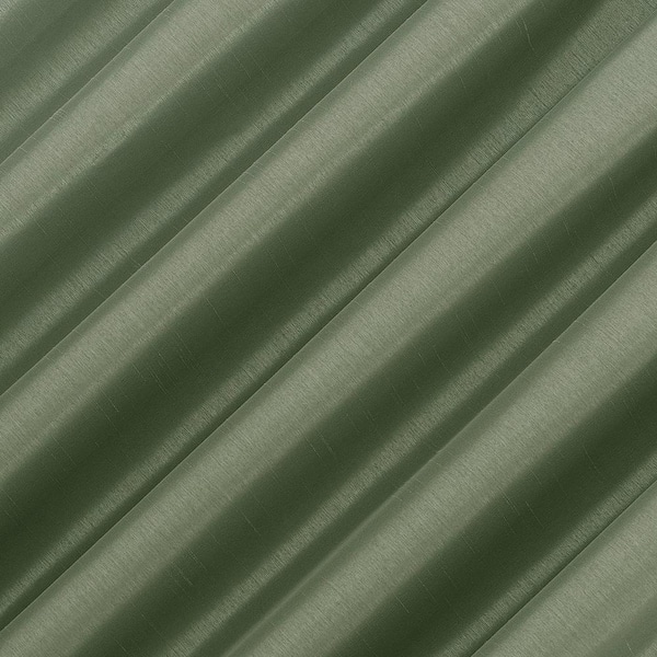 Sun Zero Evelina Faux Dupioni Silk Thermal Moss Green