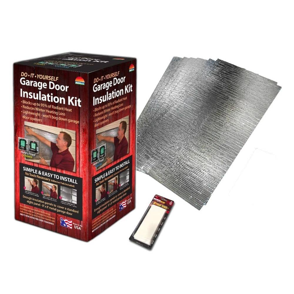 Reflective Garage Door Insulation: 1-Car (10-ft) & 2-Car (16-ft) Kits